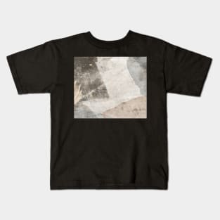 Metallic Brown Grunge Kids T-Shirt